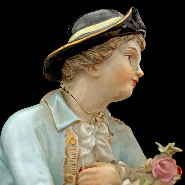 FIGURIN, porslin, Meissen, sekelskiftet 1800/1900.