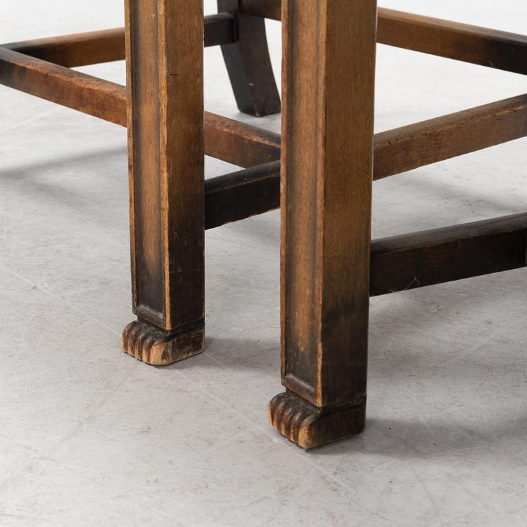 Axel Einar Hjorth, a pair of stained birch 'Sune' chairs, Nordiska Kompaniet, 1928.