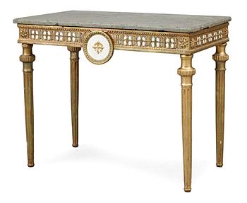 490. A Gustavian console table.
