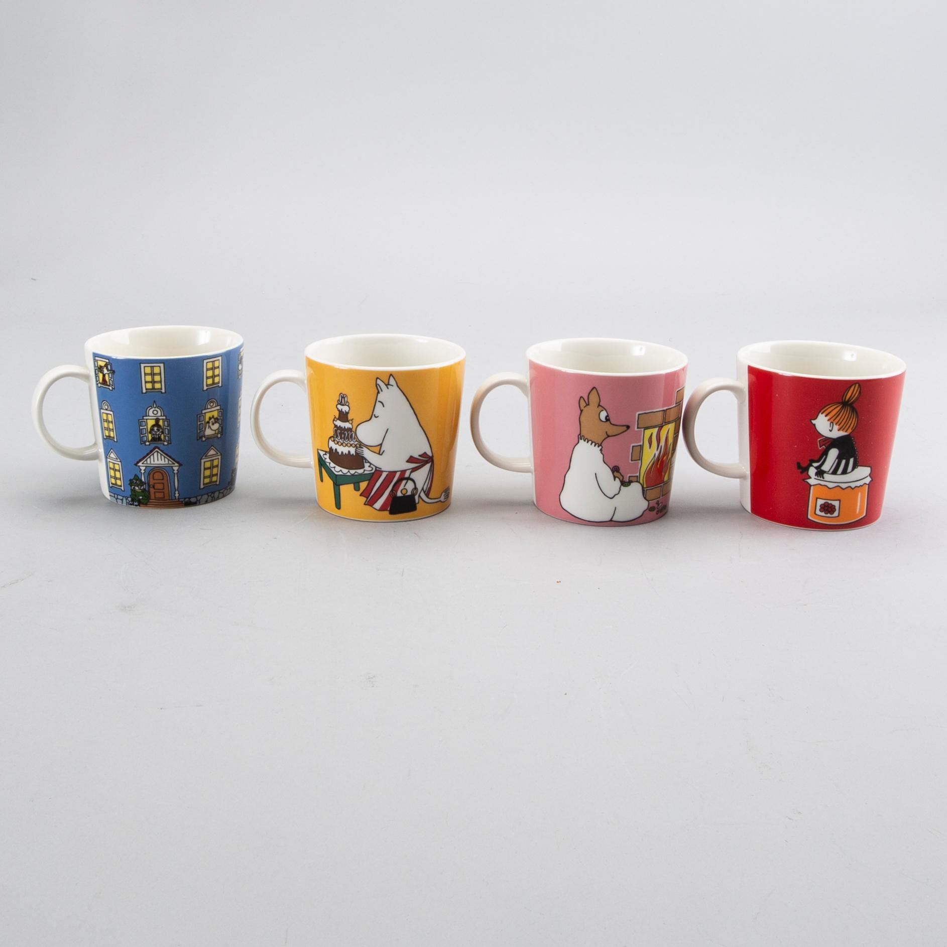 A set of 13 Moomin mugs Arabia 1996-.