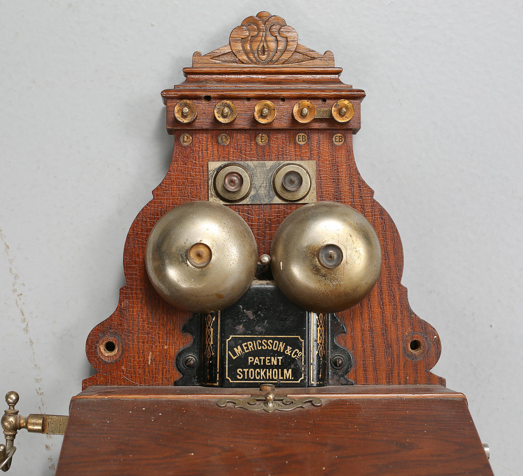 VÄGGTELEFON, LM Ericsson, Stockholm, 1900-talets första hälft.