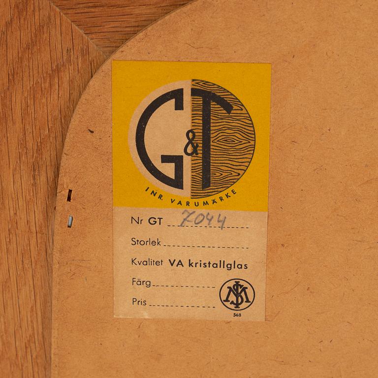 ÅKE FRIBYTER, spegel, Glas & Trä, Hovmantorp, svensk möbelindustri. 1950-60-tal.