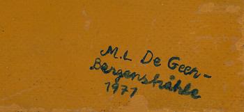 Marie-Louise Ekman, "I swallowed the death and pretend like nothing".