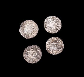 MYNT, 4 st, silver. Armenien Zabel 1226-1270 e.Kr. Ca diameter 12g.