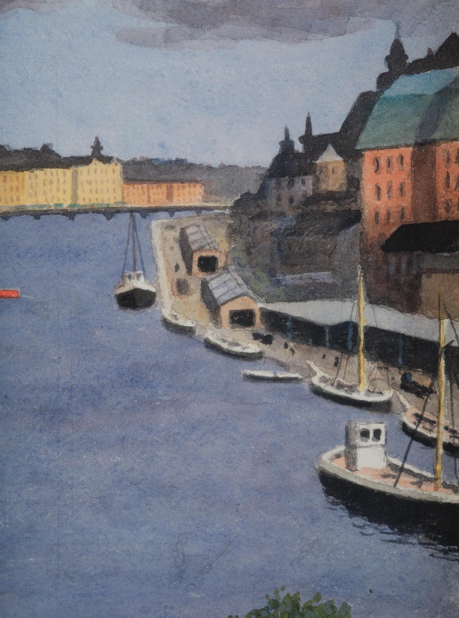Oskar Bergman, View over Stockholm.