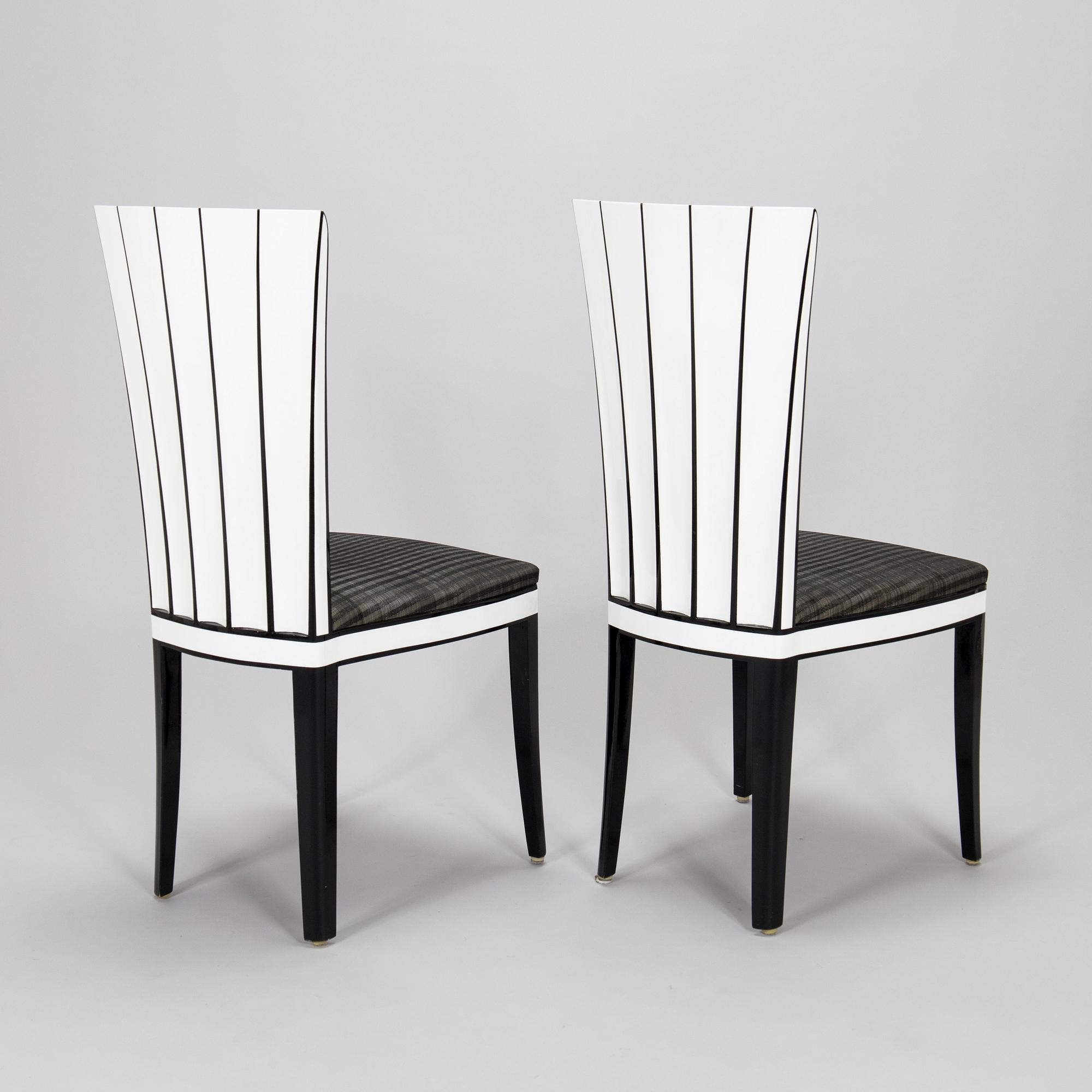 Eliel Saarinen, two 'Saarinen House Cranbrook' chairs, Adelta.