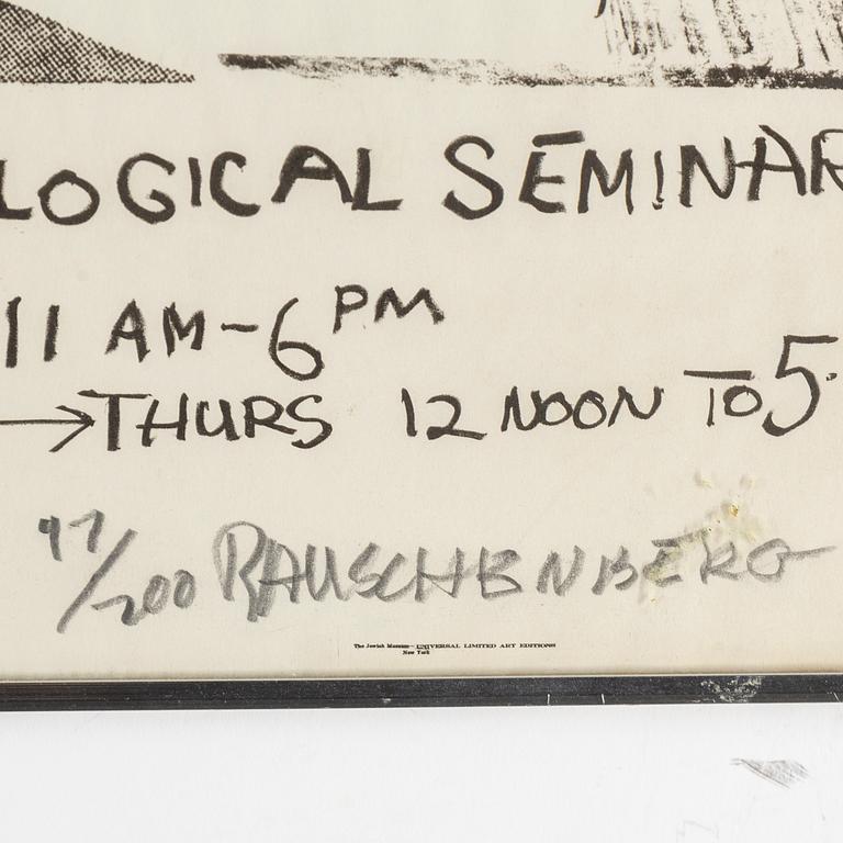 ROBERT RAUSCHENBERG, offset litografi, 1963, signerad med blyerts och numrerad 17/200.