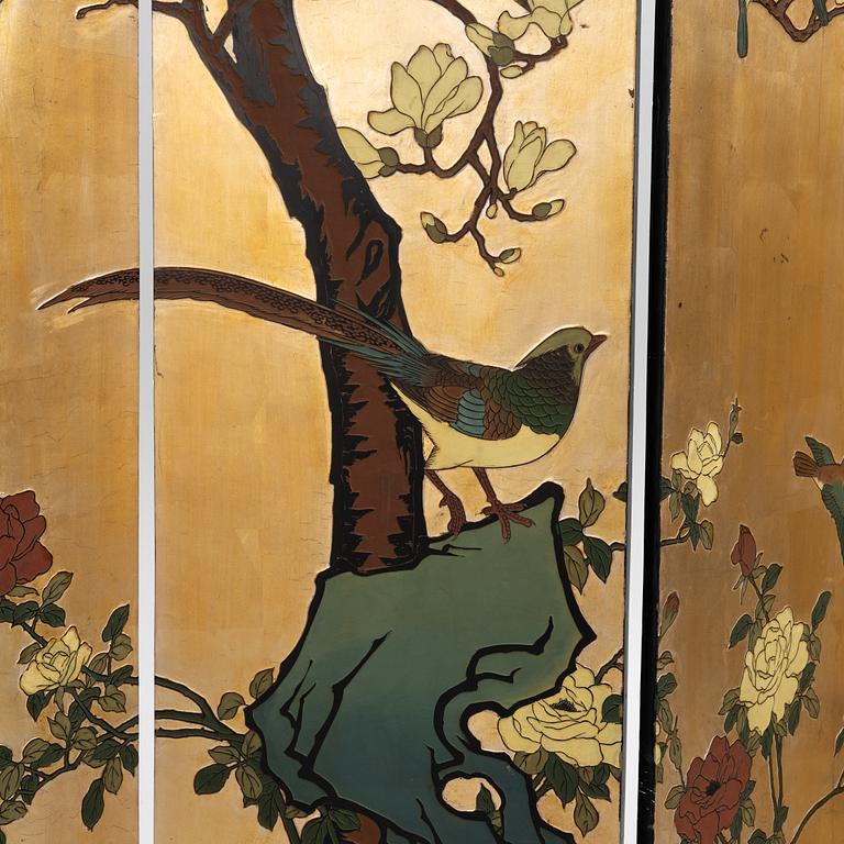 Folding screen, Japan, mid/second half of the 20th century.