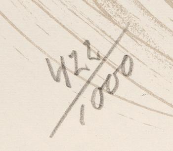 Marc Chagall, Exhibition poster, Lund Art Gallery 1967, numbered.