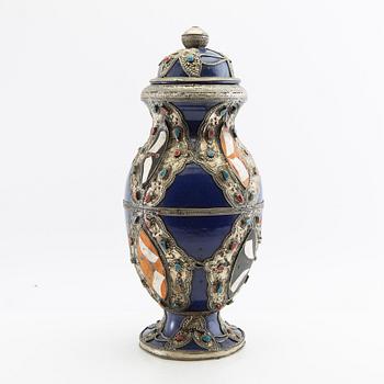 Urn with lid, Morocco (?), 20th century.