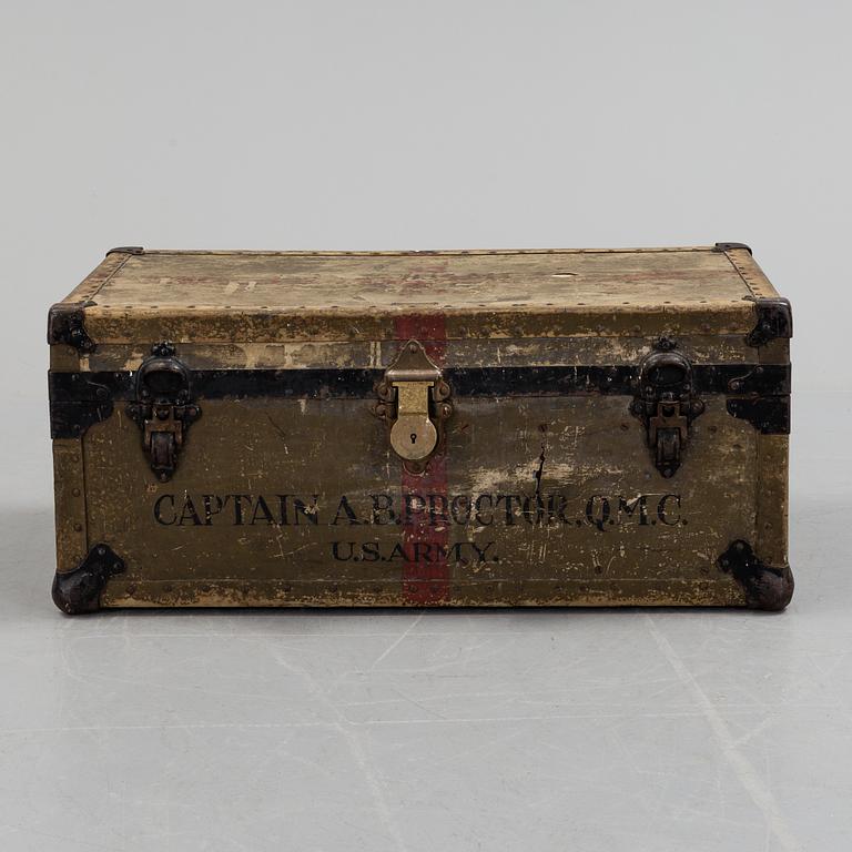 A 20 th century NEVER BREAK TRUNK, U.S. Army.