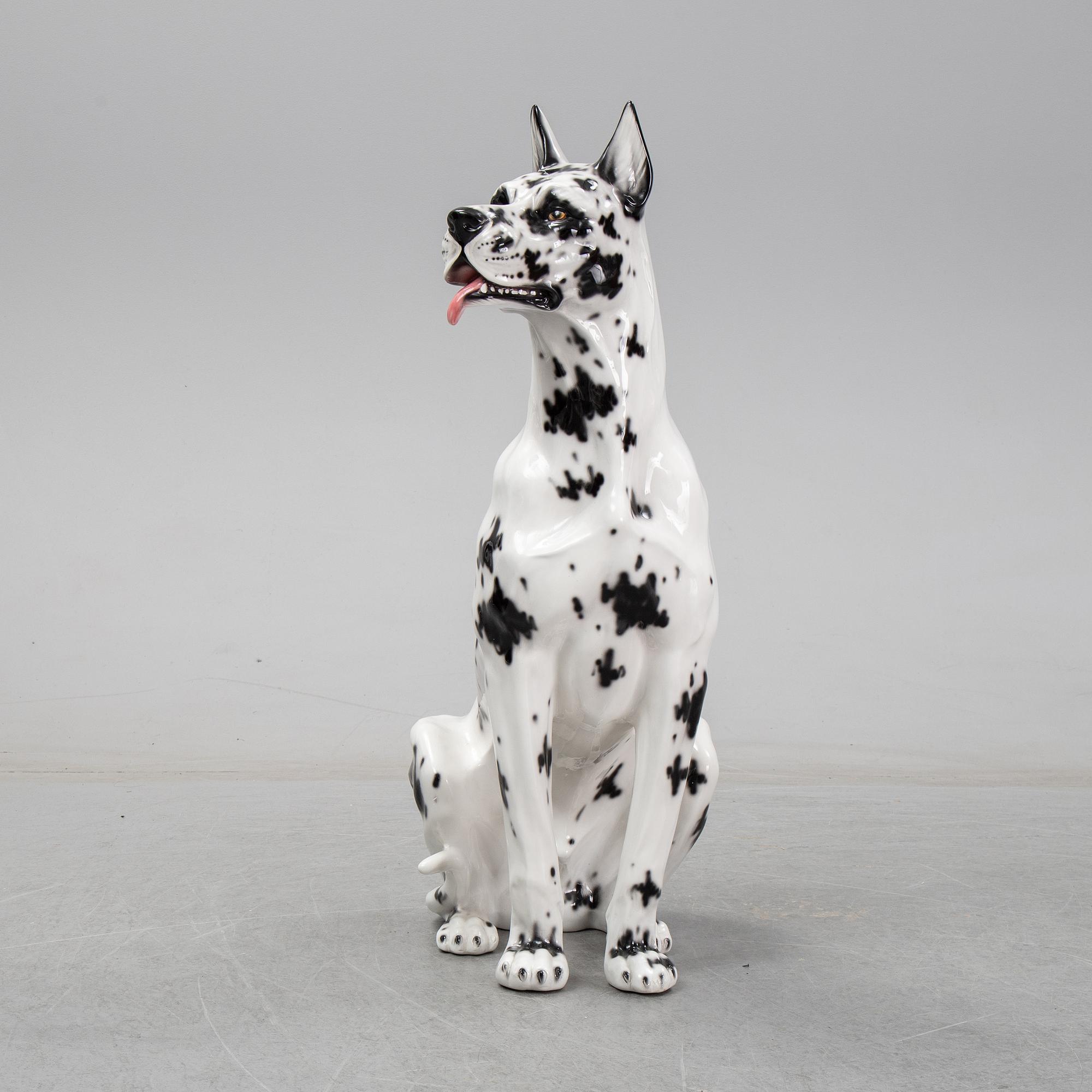A dog sculpture, Italy, late 20th Century.