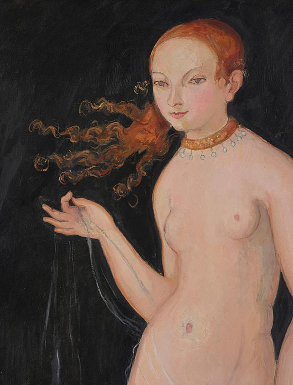 Nils von Dardel, Venus och Amor (Kopia efter Cranach).