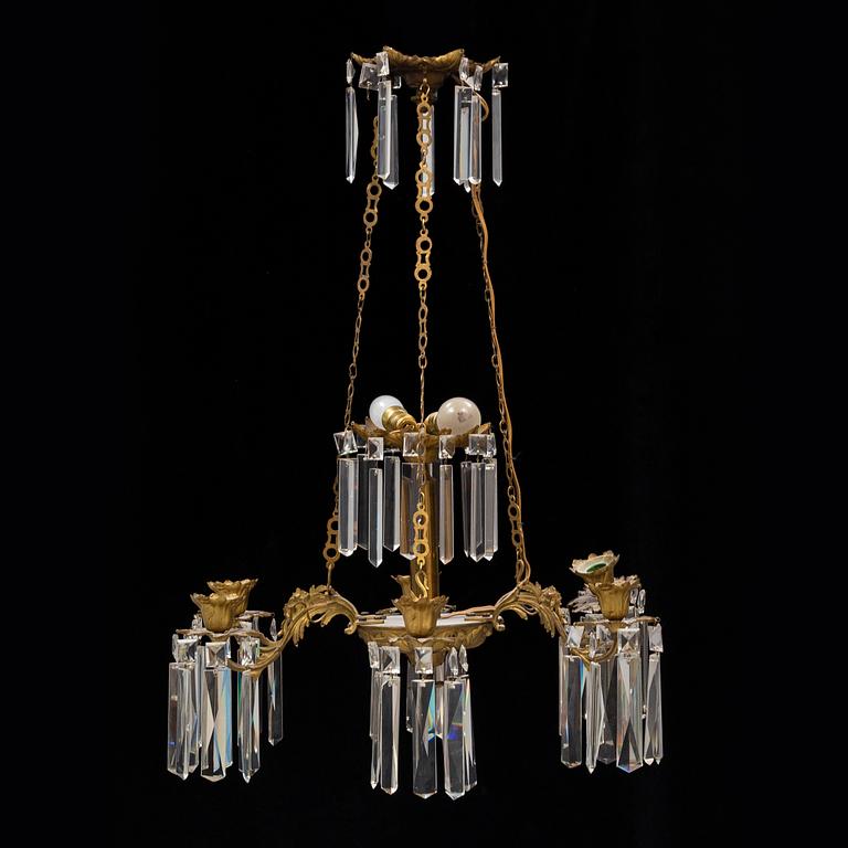 A late 19th Century chandelier.