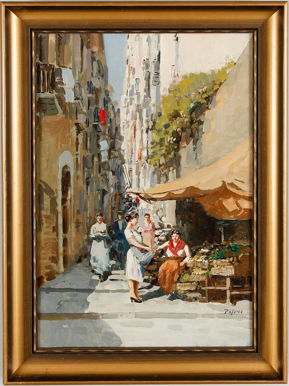 LAZZARO PASINI, 2 st, olja på pannå, sign.