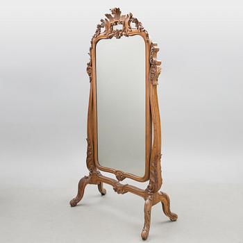 A mid-19th Century full length neo rococo mirror.