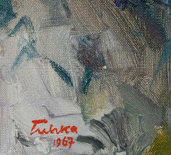 AUKUSTI TUHKA, olja på duk, sign. och dat. 1967.