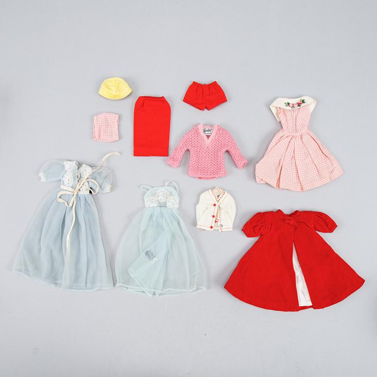 Barbiedockor, 4 st, Mattel, 1960-tal.