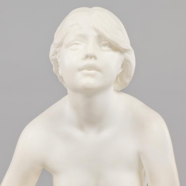 PER HASSELBERG, skulptur, alabaster, 1900-talets första hälft.