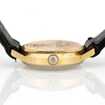 DAMARMBANDSUR, 14 k Certina, tot vikt ca 13,8 gram inkl armband.