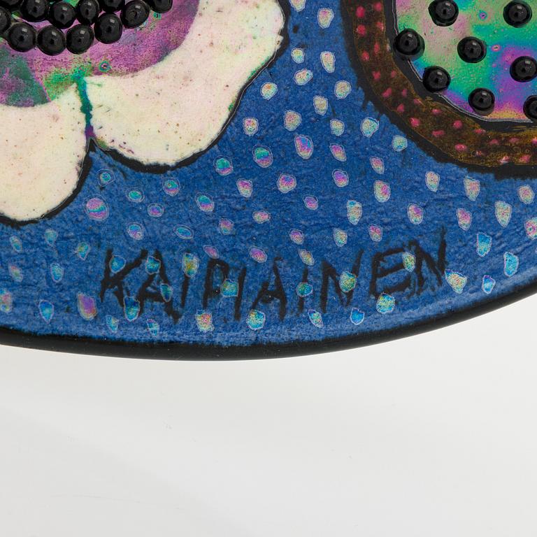 Birger Kaipiainen, dekorationsfat, stengods, signerat Kaipiainen.