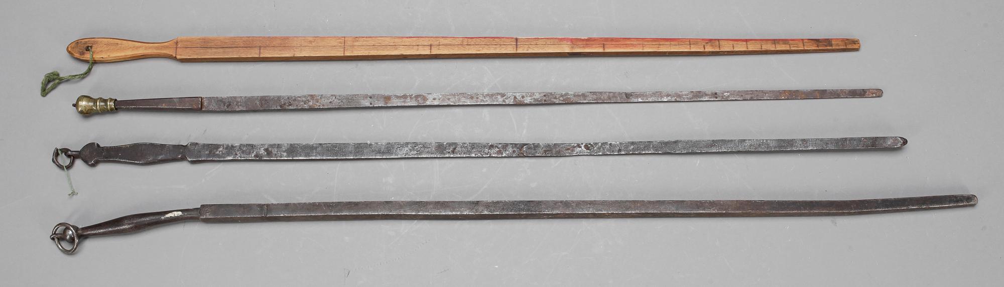 ALNMÅTT, 4 st, 1700 och 1800-tal.