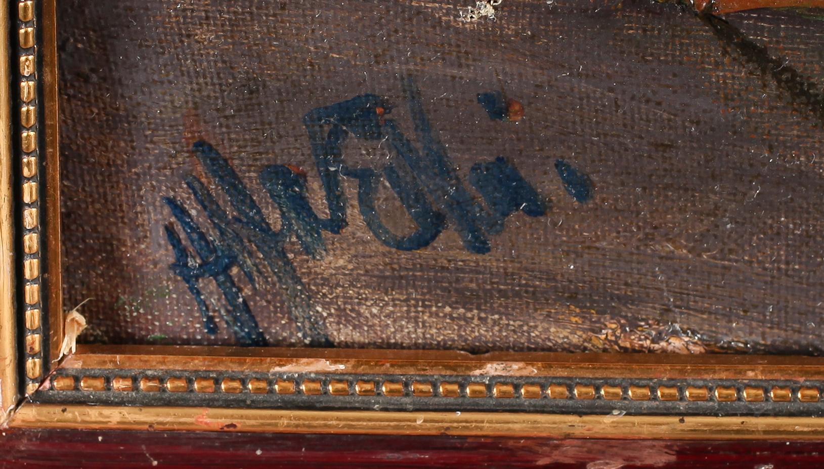 ALFRED EIKRI, olja på duk, signerad.