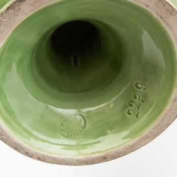 cake stands 2 pcs and plates 5 pcs Art Nouveau early 20th century majolica.