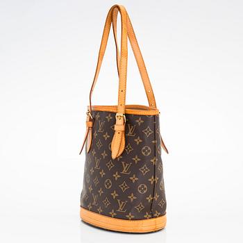 Louis Vuitton, laukku, "Petit Bucket", sekä pochette.