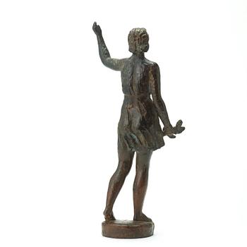 AXEL WALLENBERG, skulptur, brons, signerad och med gjutarstämpel Herman Bergman fud.