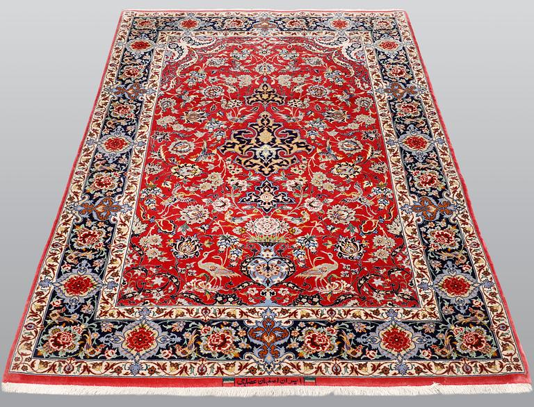 A rug, Figural Esfahan, ca 172 x 110 cm.