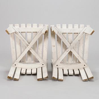 Alvar & Aino Aalto, Tuoleja, 4 kpl, Aurinko-sarja. 1960/70-luku.