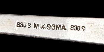 SLEV, silver, MK Soma, sekelskiftet 1900. Vikt 190 g.