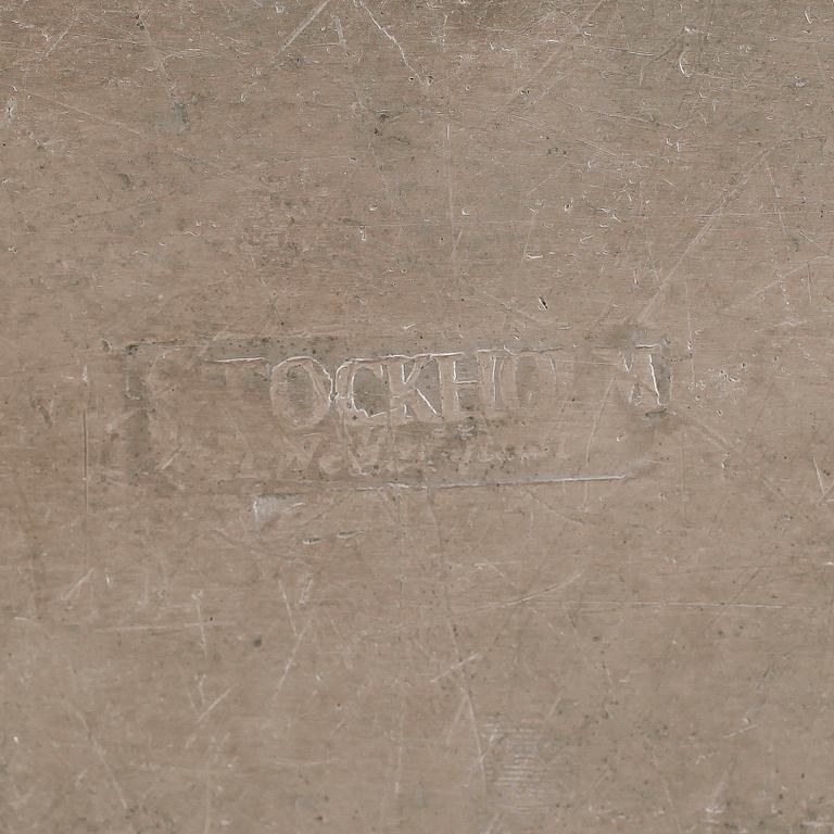 STEKFAT, tenn, Anders Samuel Wetterqvist, Stockholm 1770.