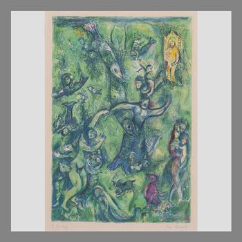 MARC CHAGALL, PL. 9, "ABDULLAH DISCOVERED BEFORE HIM...".