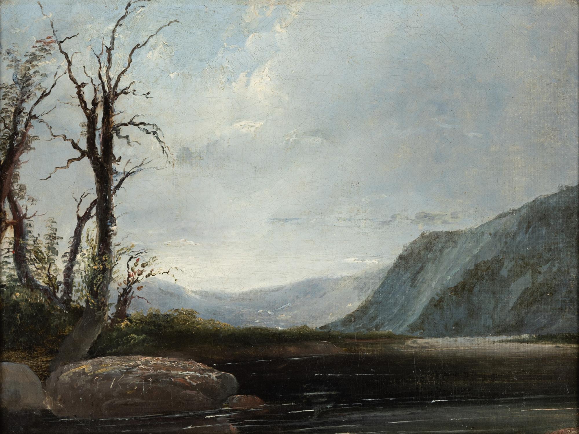 William Hodges, attributed to, oil on paper-panel.