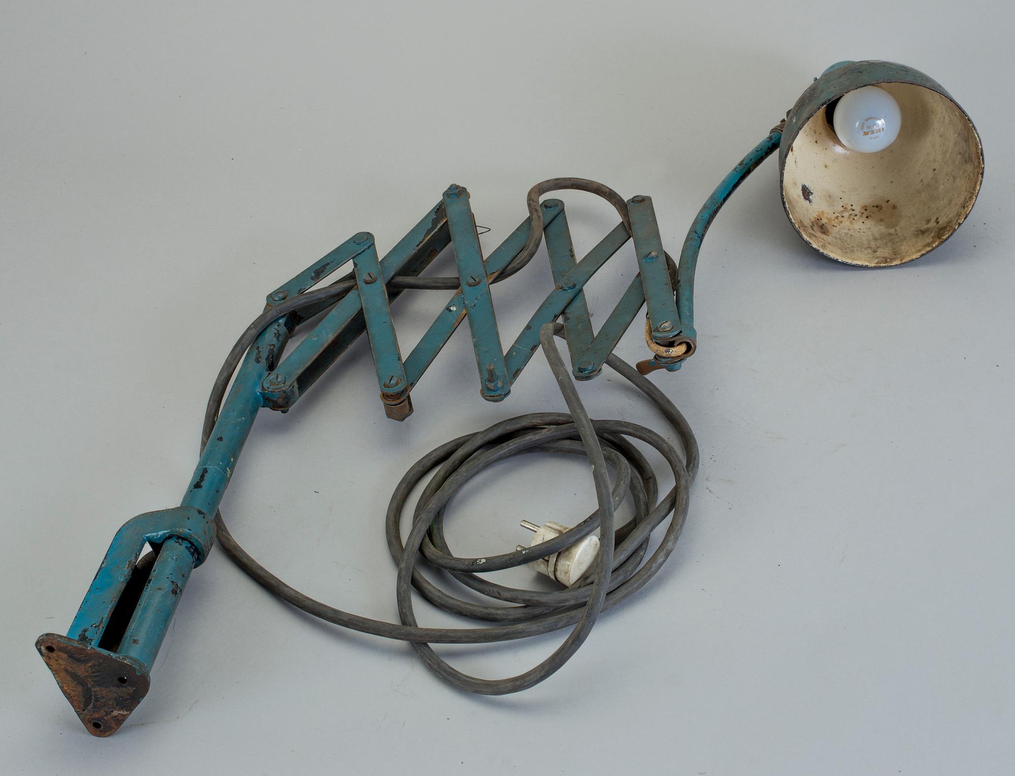 VÄGGLAMPA, industrimodell, 1900-talets mitt.