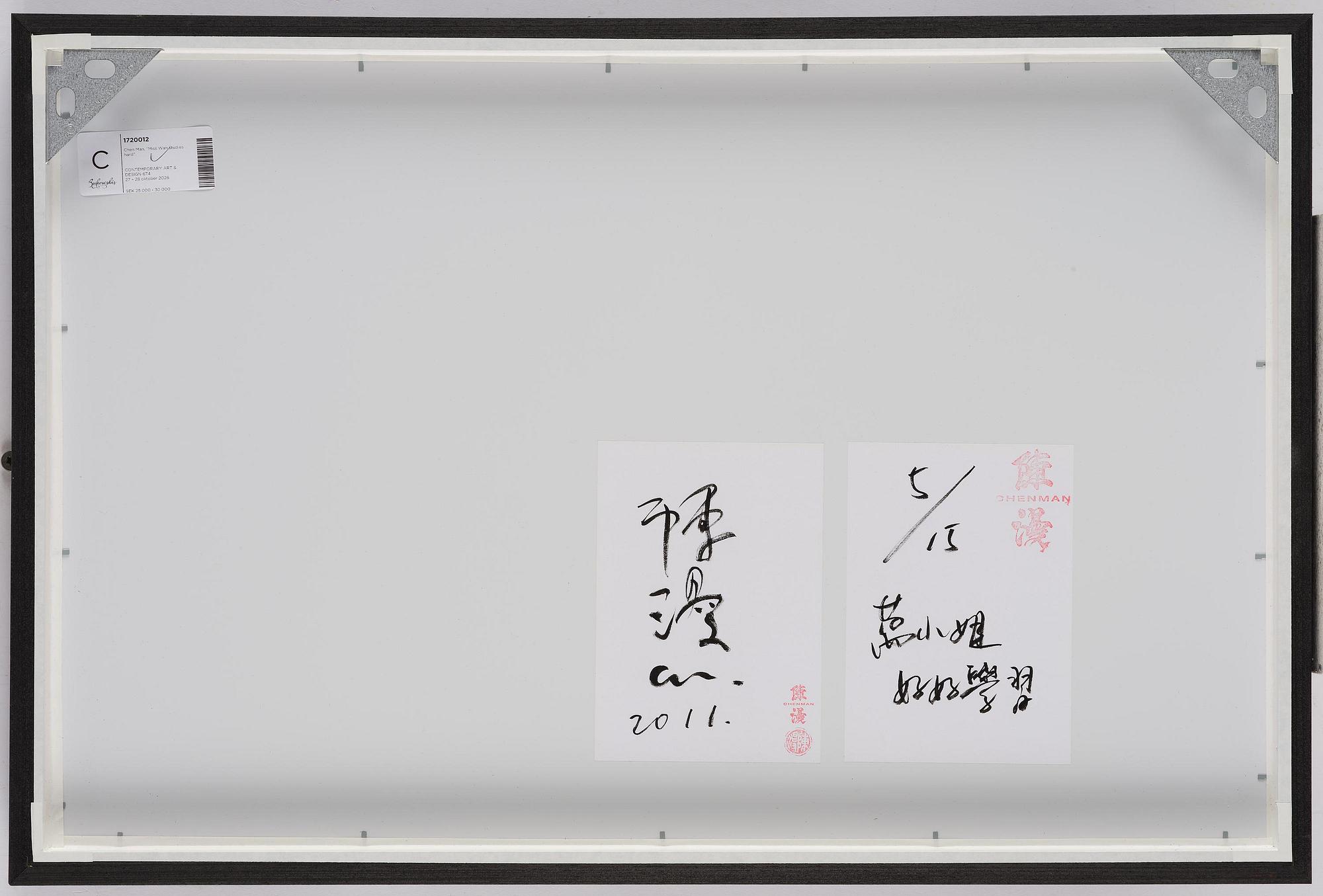 Chen Man, "Miss Wan studies hard", 2011.