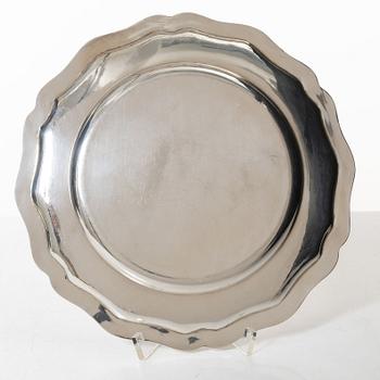 Fat, 2 st, silver, rokokostil, bl.a. Silvervarufabriken F D Erlandsson, Kristianstad 1926.