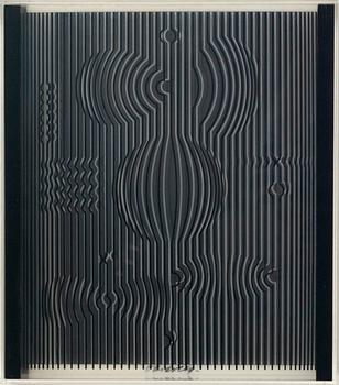 VICTOR VASARELY, serigraphe on plexi, signed.