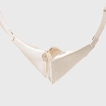 Björn Weckström, Necklace "Albatros" sterling silver, Lapponia 1992.