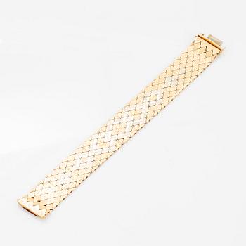 Armband, trefärgat guld, importstämplat.