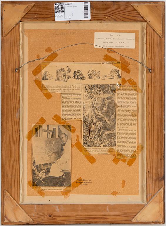 EINAR NORELIUS, akvarell, signerad och daterad -32.