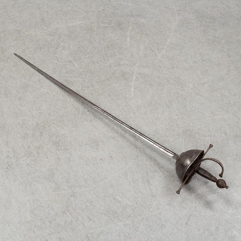 A Spanish cup-hilted rapier, probably 19th Century.