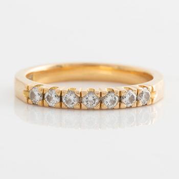 Ring, Jarl Sandin, alliance, 18K gold with brilliant-cut diamonds.