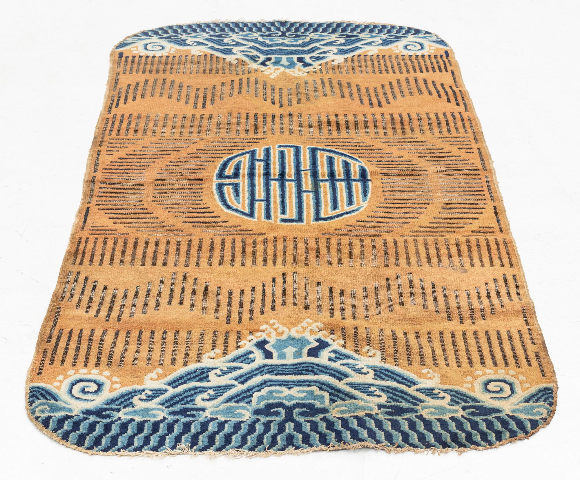 An 19th century Ningxia 'RKO' rug, c 157 x 84 cm.