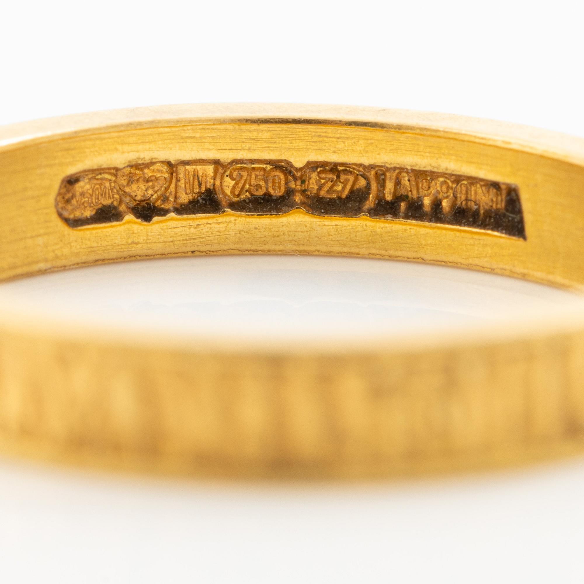 Lapponia, ring, 18K guld, Finland 1977.