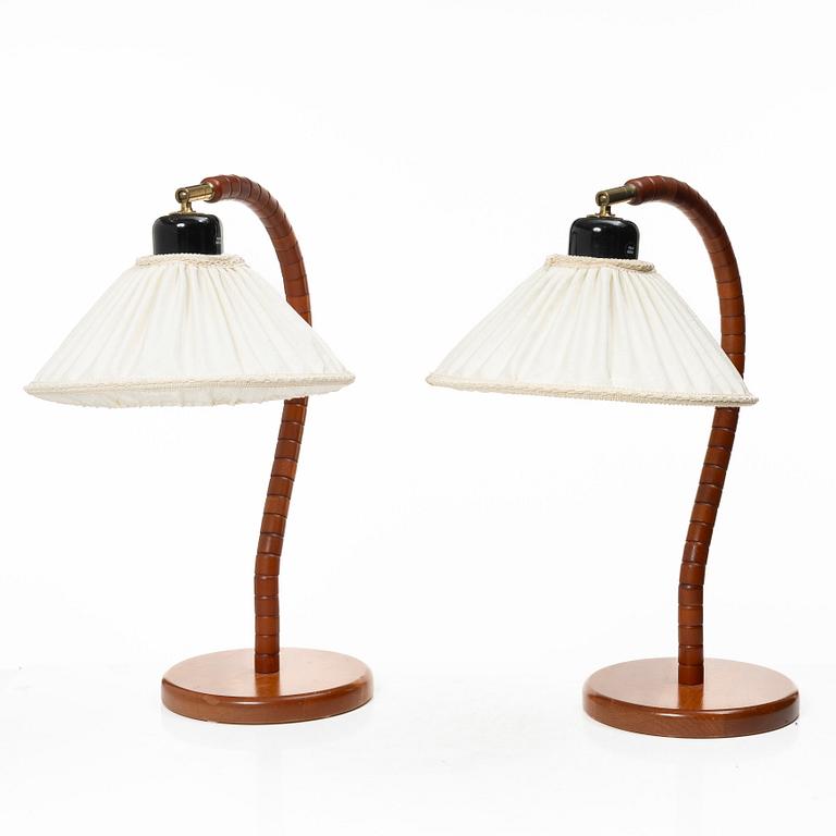 A pair of table lamps, Markslöjd, Sweden, second half of the 20th century.