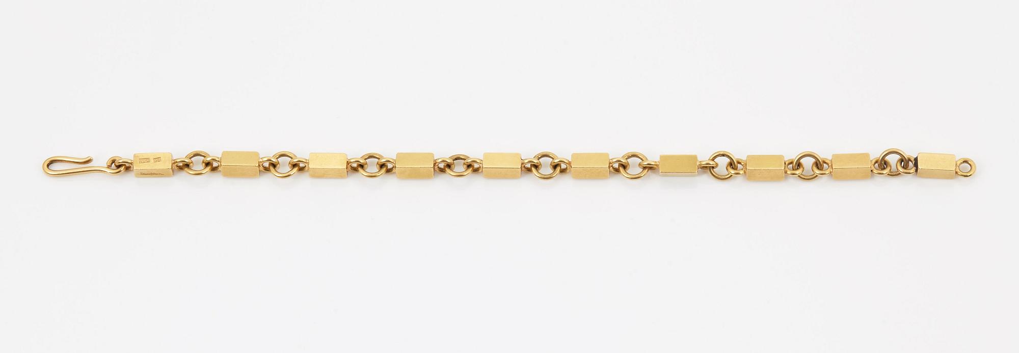 Wiwen Nilsson, armband, Lund 1965, 18k.