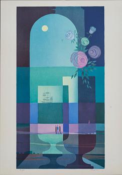 SVEN JONSON, mapp med 5 färglitografier, signerade och numrerade H.C 1/25.